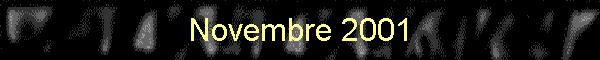 Novembre 2001